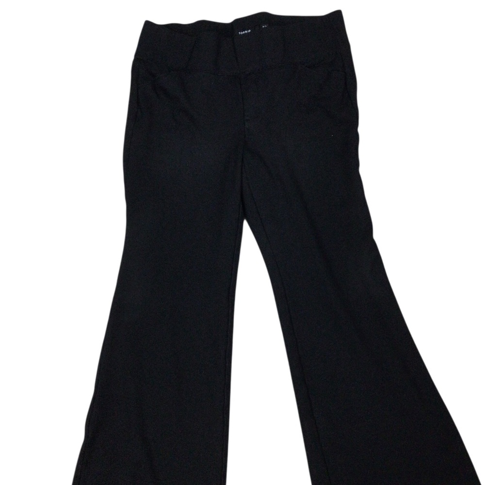 Torrid Black Flared Bootcut Pants 2R HighRise Ponte Stretch Pockets